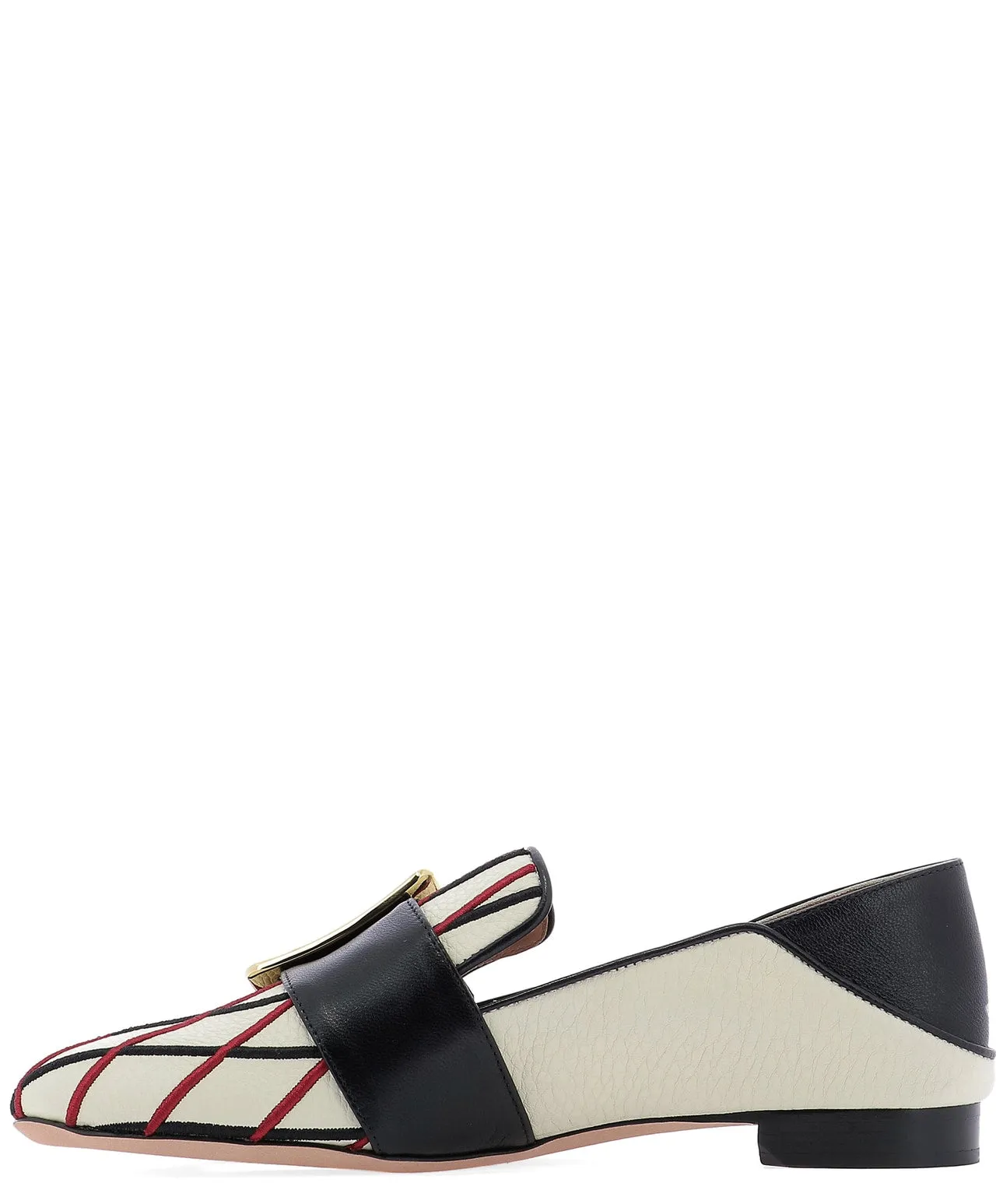 Bally Embroidered Buckle Detail Loafers