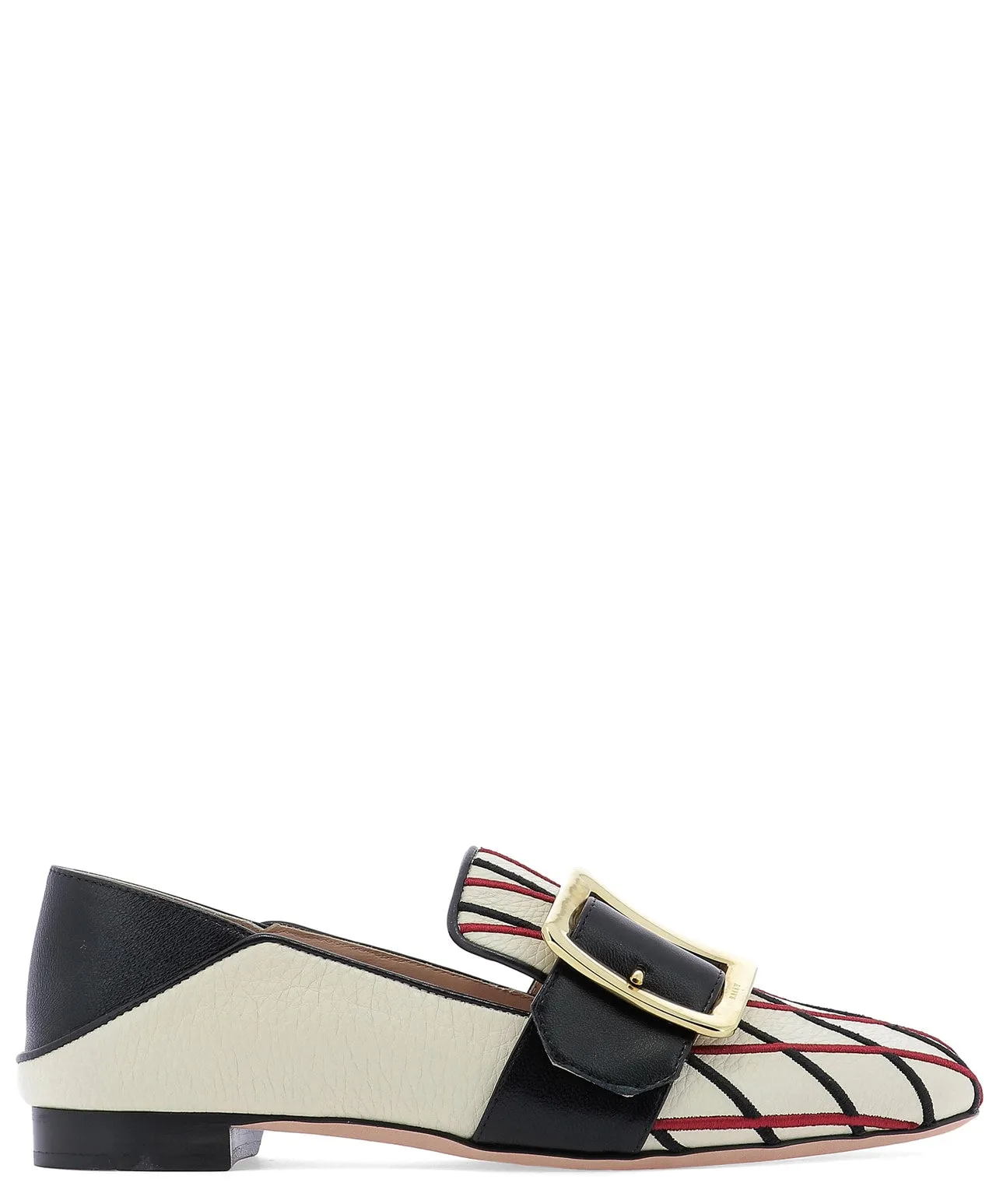 Bally Embroidered Buckle Detail Loafers