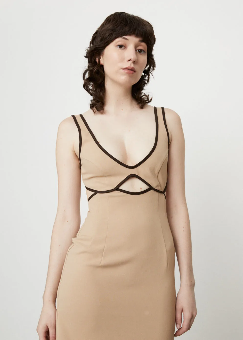 Burn Out Bodice Dress