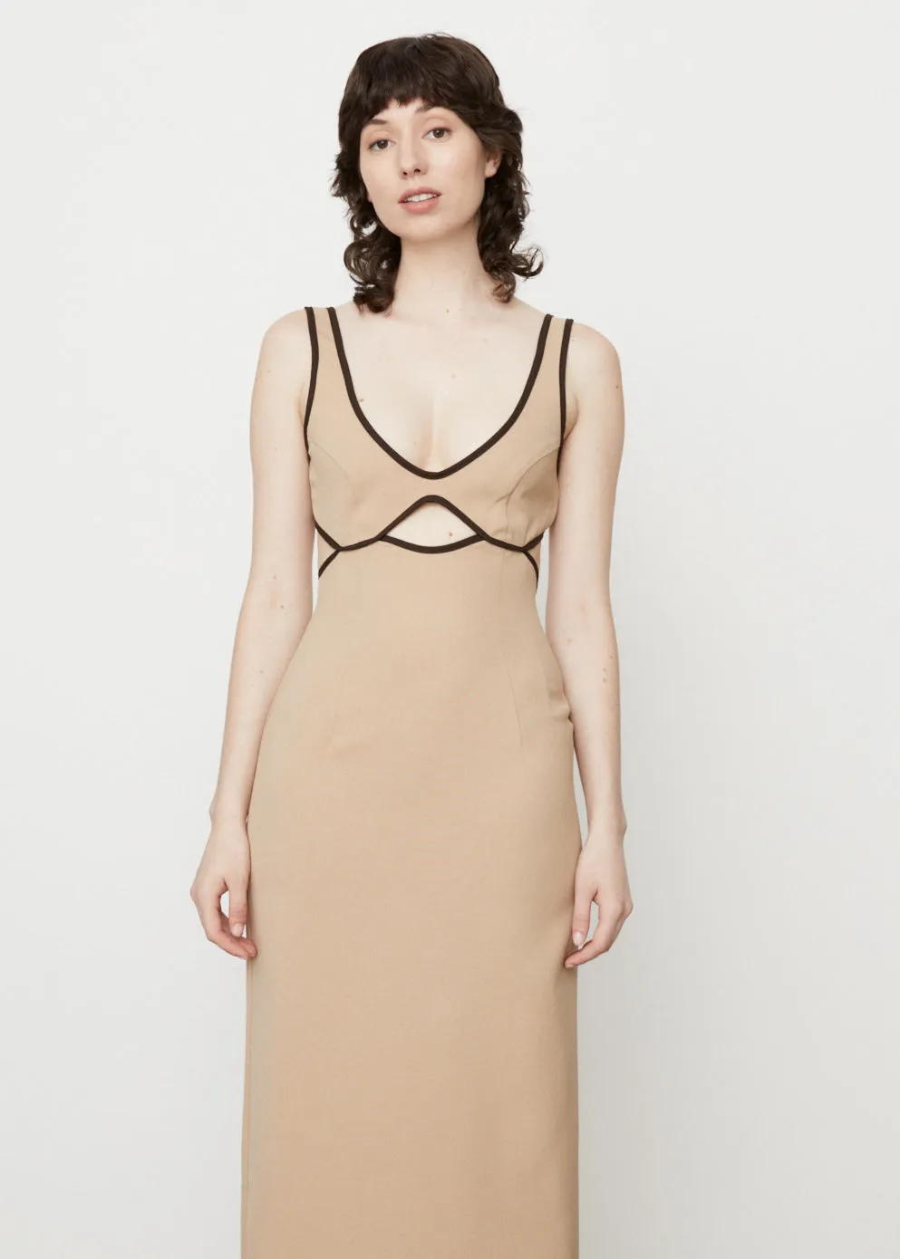 Burn Out Bodice Dress