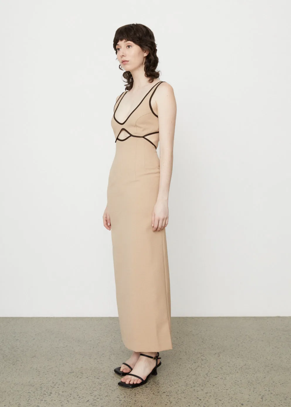 Burn Out Bodice Dress