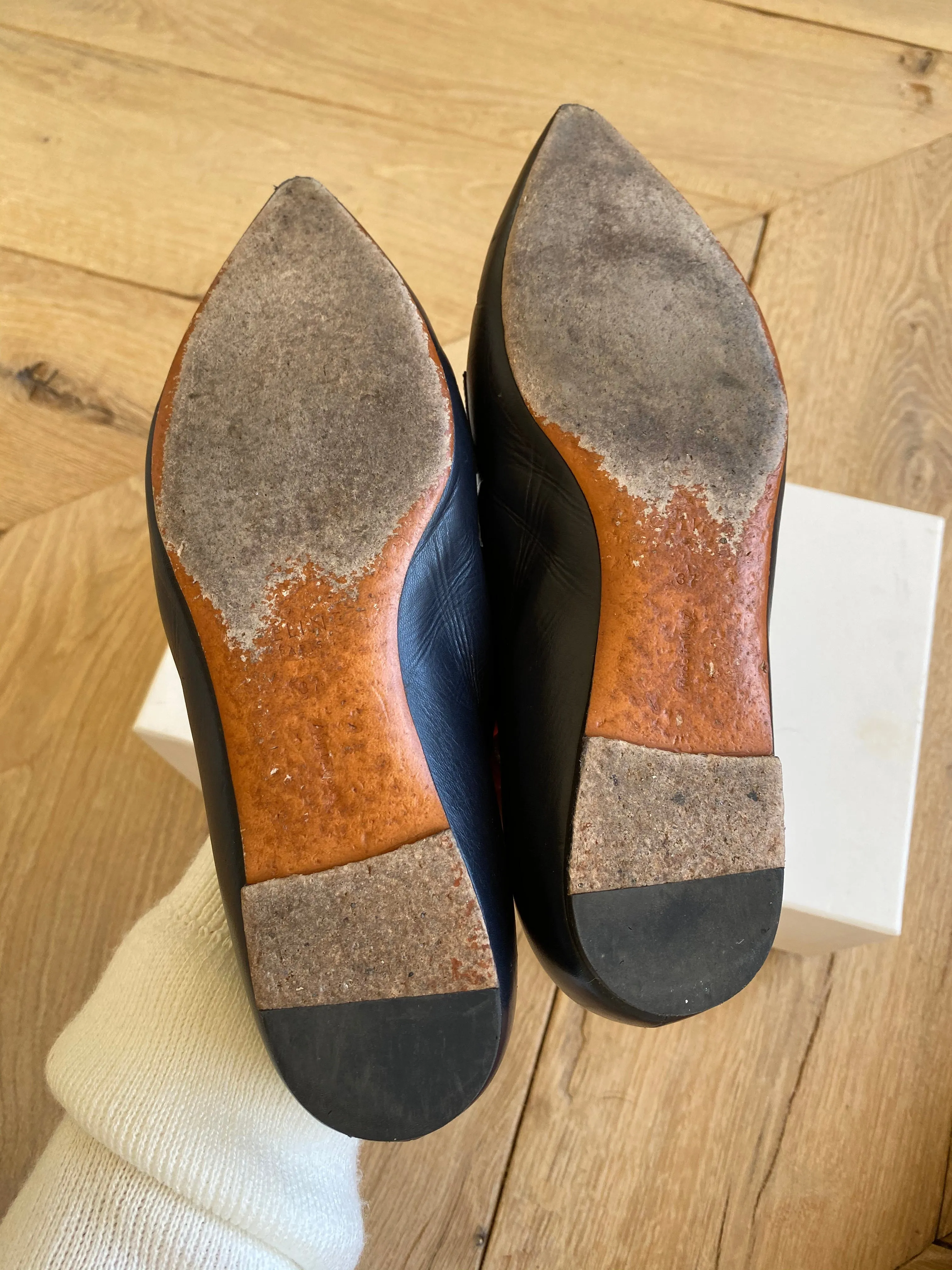CÉLINE leather loafers