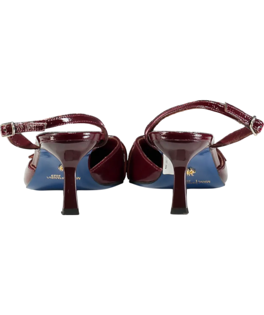 manc Red Skyler-merlot pointed heels UK 6 EU 39 