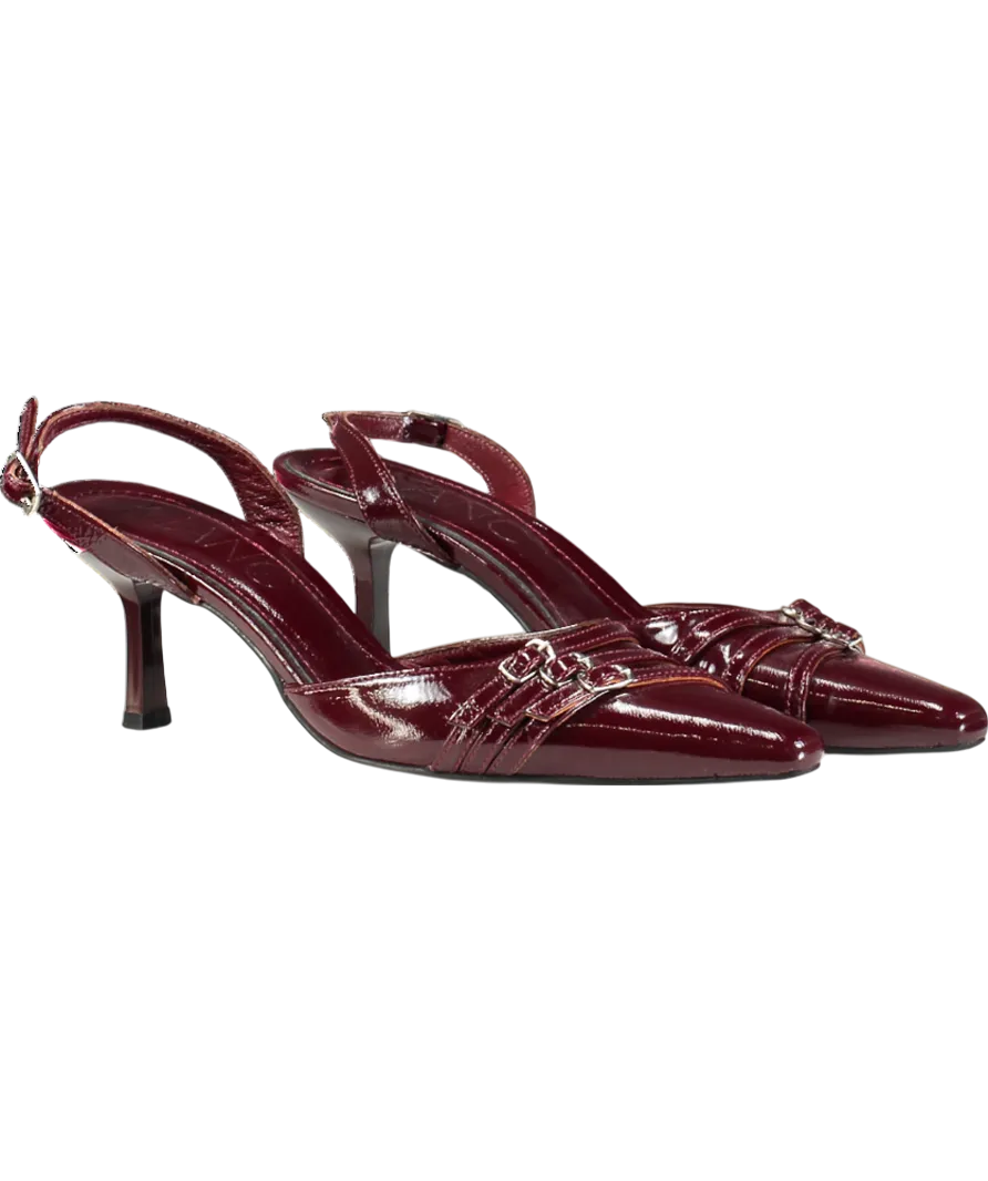 manc Red Skyler-merlot pointed heels UK 6 EU 39 