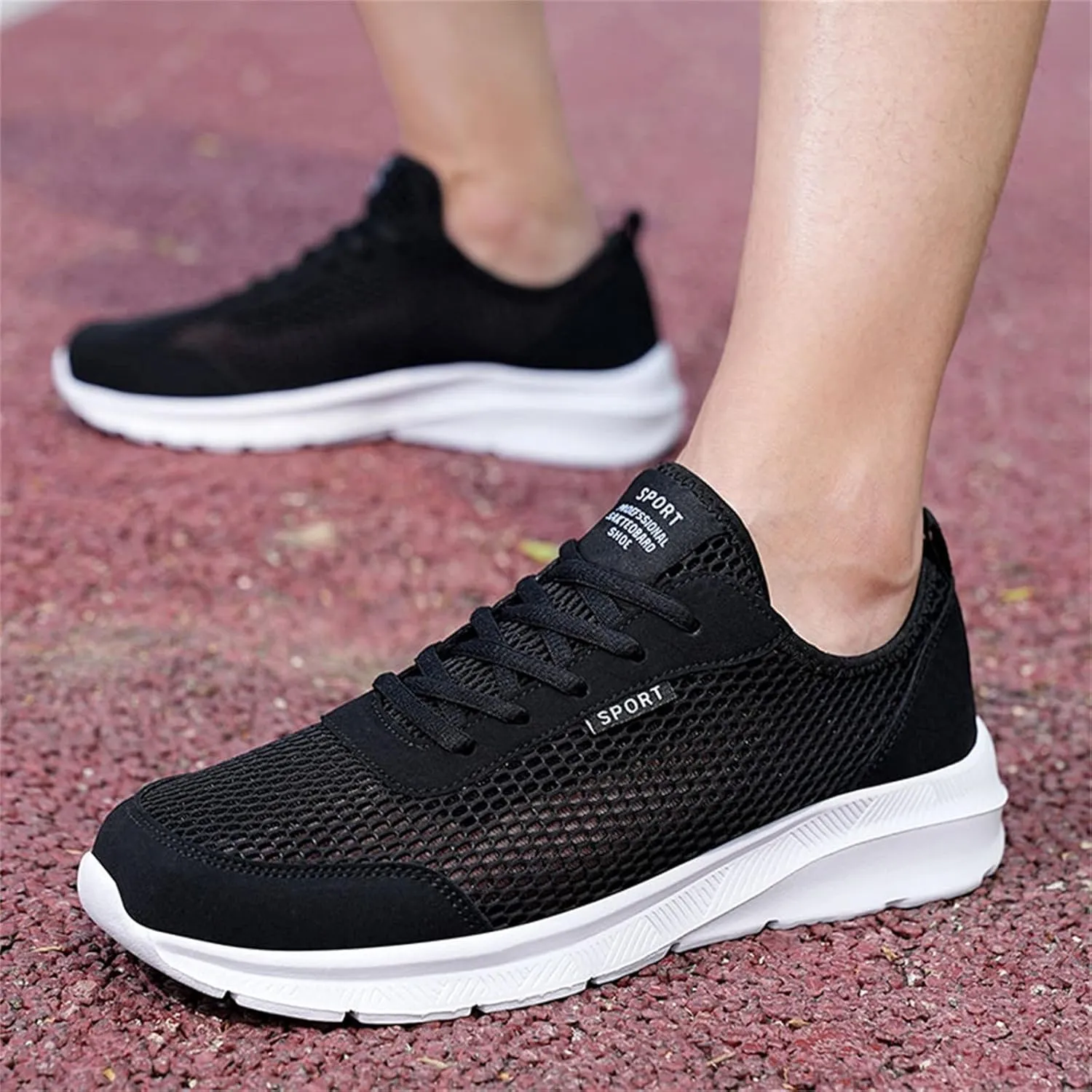 Mens Slip On Walking Shoes Lightweight Breathable Non Slip Running Shoes Comfortable Fashion Sneakers for Men