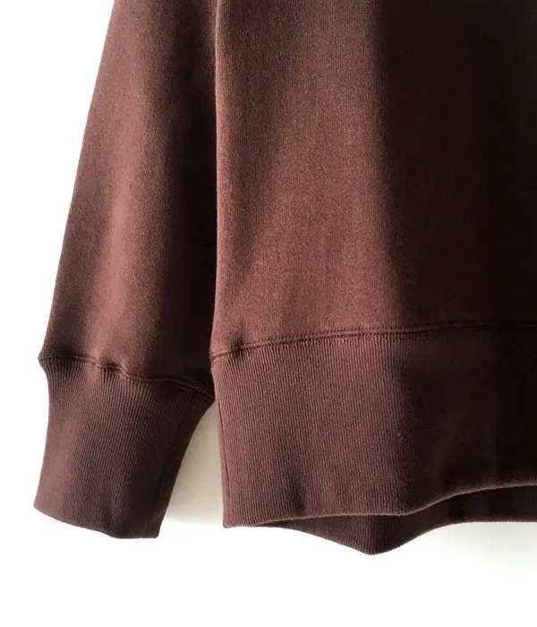 MHL./19AW LIGHT LOOPBACK COTTON CN MENS (BROWN)