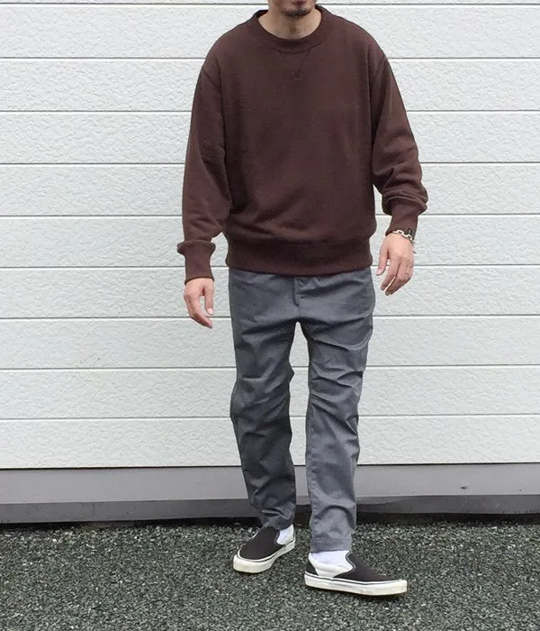 MHL./19AW LIGHT LOOPBACK COTTON CN MENS (BROWN)