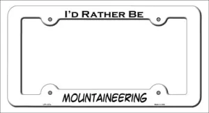Mountaineering Novelty Metal License Plate Frame LPF-137