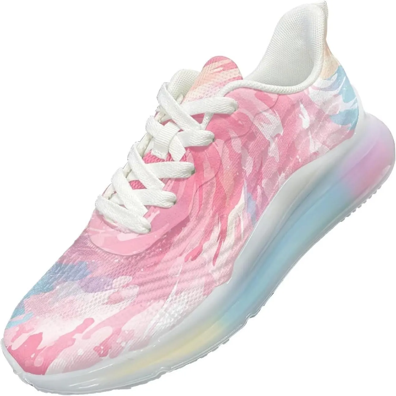 Women's Air Cushion Running Shoes Non Slip Lightweight Walking Athletic Sport Shoes Casual Ladies Fashion Sneakers Size 6-11