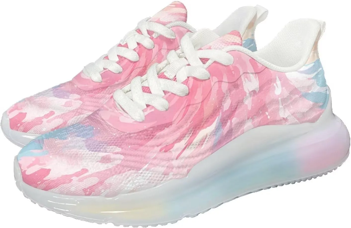 Women's Air Cushion Running Shoes Non Slip Lightweight Walking Athletic Sport Shoes Casual Ladies Fashion Sneakers Size 6-11